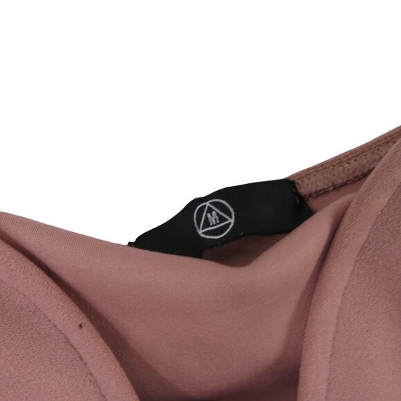 Misguided Dusty Rose Pink Open Shoulder Cold Shoulder Off Shoulder Bodysuit S - Picture 4 of 6